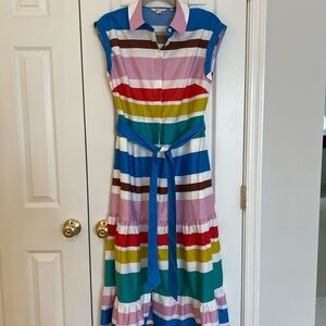 Multicolored Striped Maxi Dress